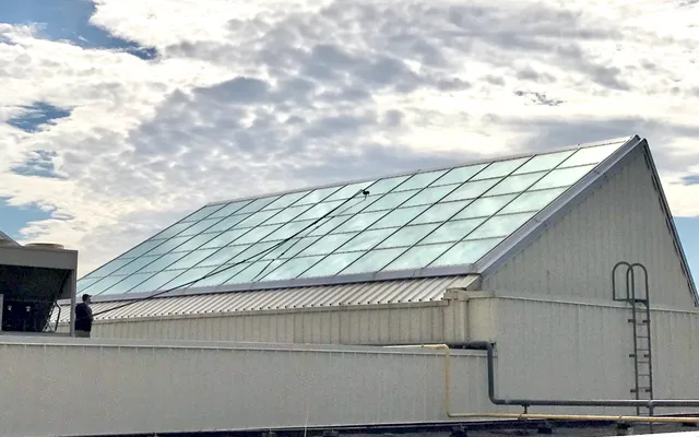 Cleaning of a Skylight Window