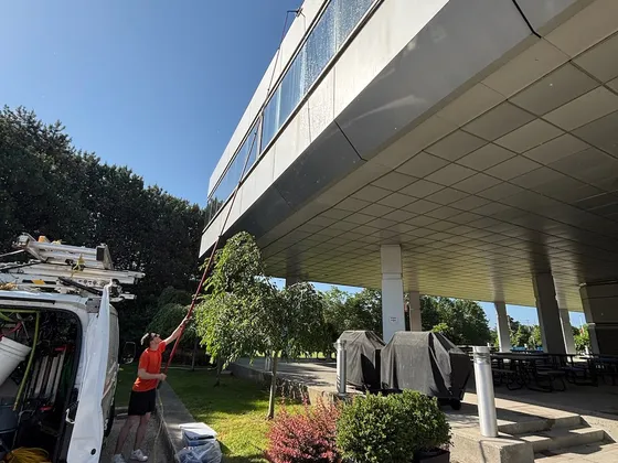 Commercial Window & Metal Panel Cleaning at IESO — photo 5