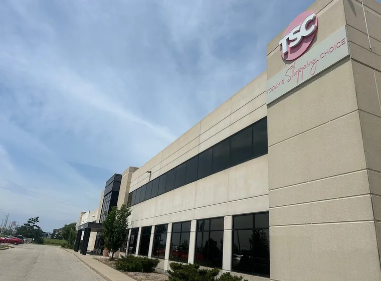 TSC building exterior under clear blue sky