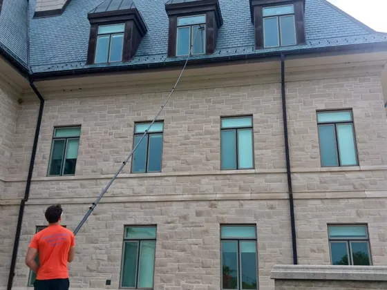 Commercial Window Cleaning at Magna International, Aurora — photo 1