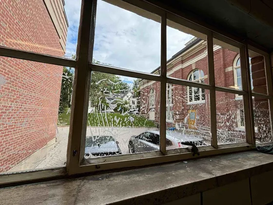 Interior + Exterior window cleaning at Toronto Water Pumping Station — photo 3