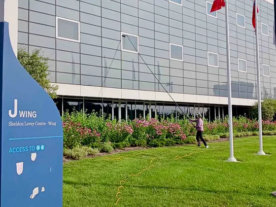 Commercial Window Cleaning at Sheridan College Trafalgar Road Campus — photo 1