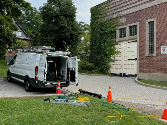 Interior + Exterior window cleaning at Toronto Water Pumping Station — photo 5