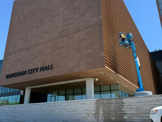 Vaughan City Hall Exterior & Window Cleaning Project — photo 3