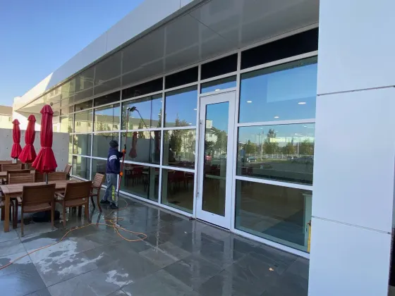 Commercial Window Cleaning at Weishaupt Corporation HQ — photo 1