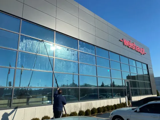 Commercial Window Cleaning at Weishaupt Corporation HQ — photo 3