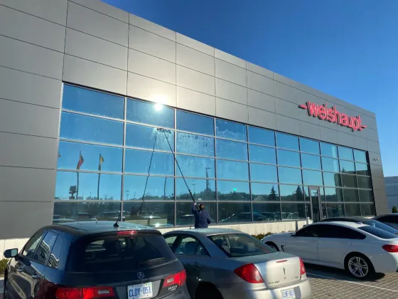 Commercial Window Cleaning at Weishaupt Corporation HQ — photo 4