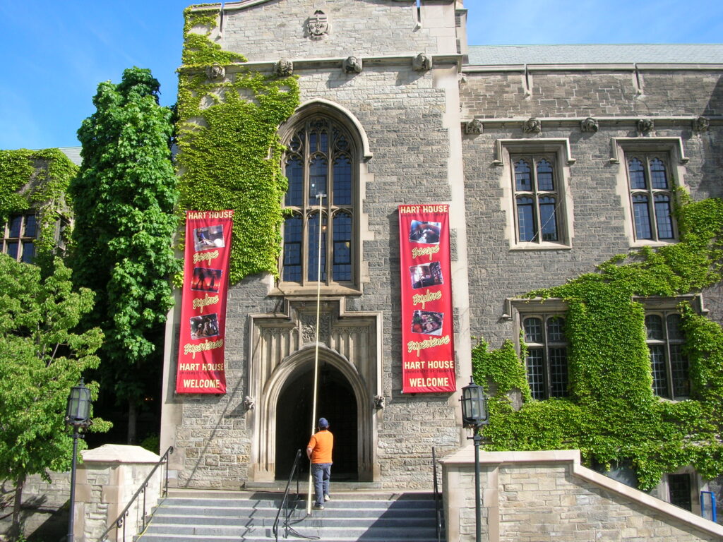 commercial Window cleaning at the University of Toronto