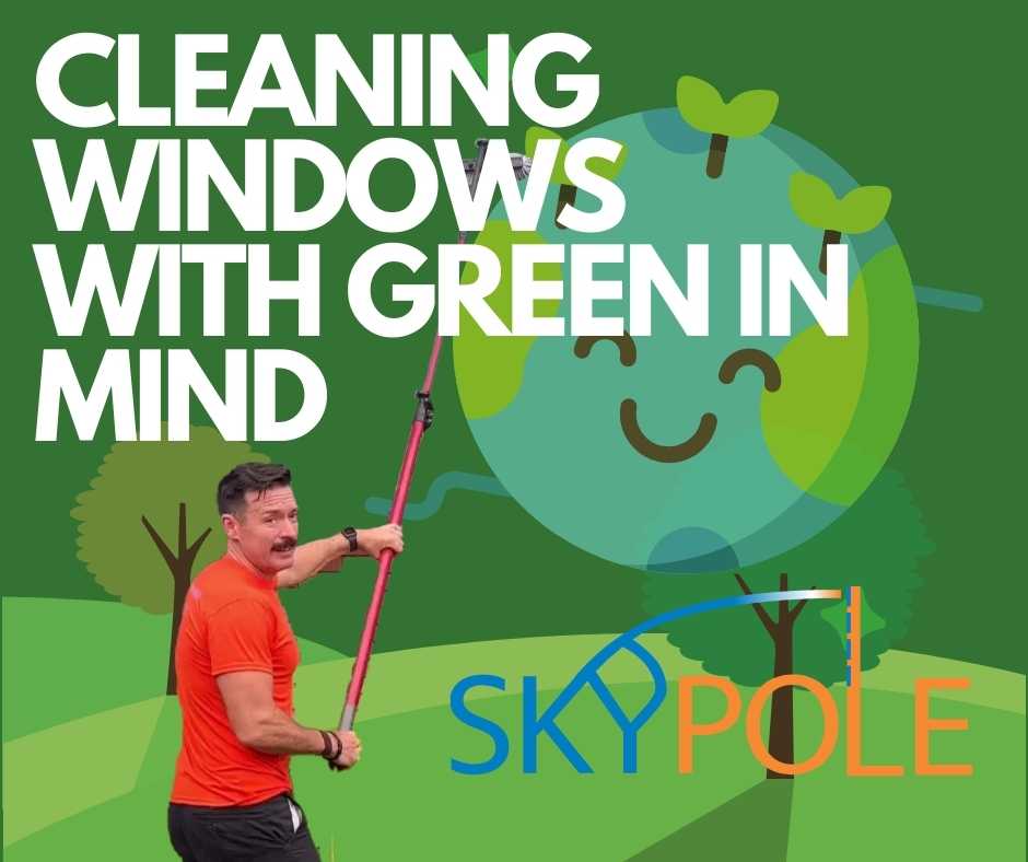 Skypole worker speaking of eco friendly