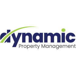 Dynamic Property Management logo with stylized text.