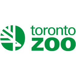 Toronto Zoo logo with stylized animal design.